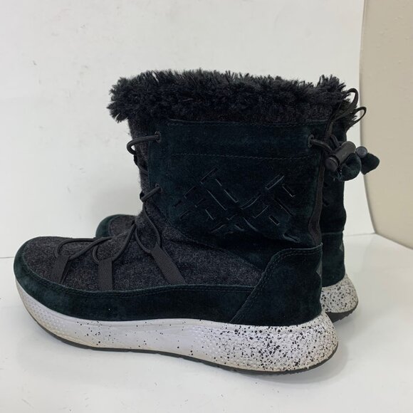 Sperry Women’ Seas Submariner Leather and Wool Faux Shearling Lined Boots Sz 8.5 - Picture 4 of 9